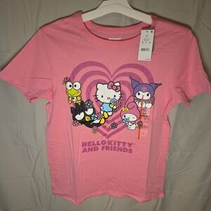 Hello Kitty And Friends Shirt Womens XS Sanrio‎ Graphic Tee Hybrid Apparel
